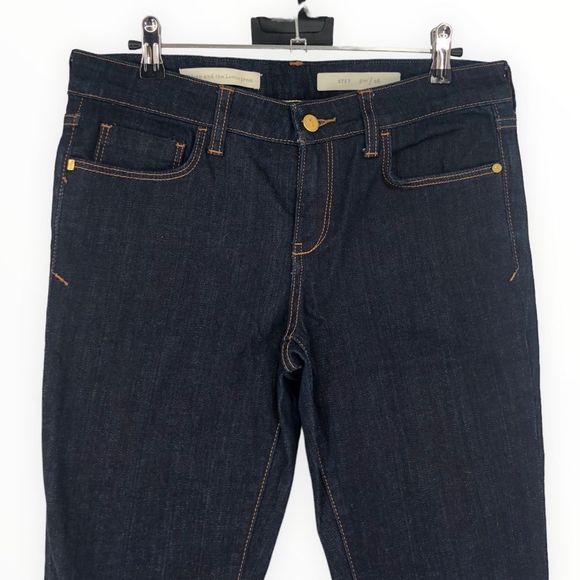 Pilcro & the Letterpress Anthro The Stet Dark Denim Jeans Mid Rise Ankle size 28 - Picture 3 of 13